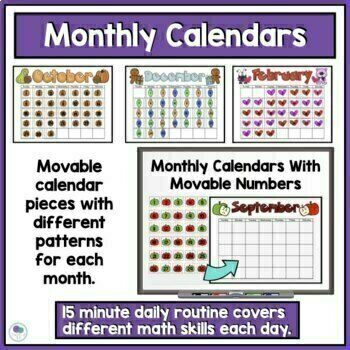 Calendar Numbers for the Whole Year - Fun-A-Day!