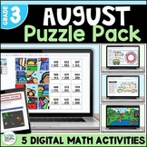 3rd Grade Place Value, Addition & Subtraction - August Mat