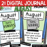 August - Digital Writing Journals - Distance Learning