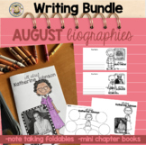 August Diverse Picture Book Biographies Writing Bundle
