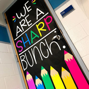 August Door Decoration Set: We Are A SHARP Bunch! by Joey Udovich
