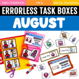 August Errorless Learning Task Boxes (16 Fall/ Back to Sch