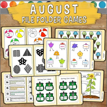 Preview of August File Folder Games