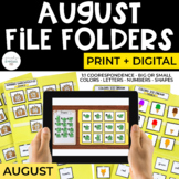 August File Folders Bundle for Special Education | Print +