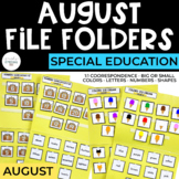 August File Folders for Special Education