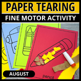 Fun Back to School Fine Motor Coloring Sheets August Begin