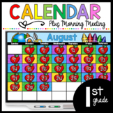 August First Grade calendar morning meeting Digital Google