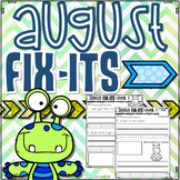 August Fix-It Sentences With Powerpoint