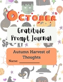 October Gratitude Prompt Journal
