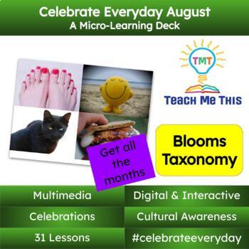 Preview of August Interactive Discussion Slides | Starters | Writing Prompts | Digital