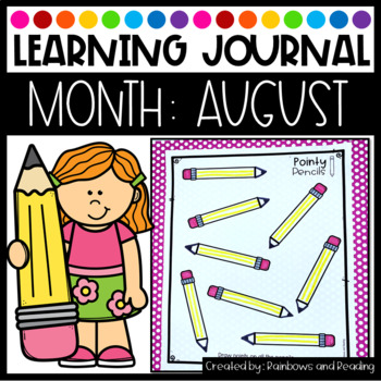 August Learning Journal by Rainbows and Reading | TPT