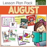 August Lesson Plan Pack | 12 Activities for Math, ELA, + Science