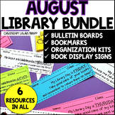August Library Bundle for Back to School Library Activities