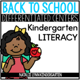 August Literacy Centers for Kindergarten