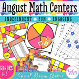 August Math Centers 4th & 5th Grade 