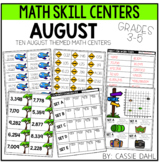 August Math Centers (Grades 3-5)