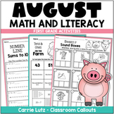August Math & Literacy Worksheets