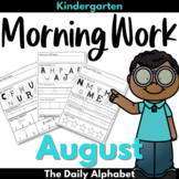 Kindergarten Morning Work August