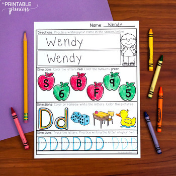 kindergarten morning free printable work by Work: August The Kindergarten Printable Morning