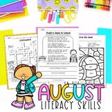 August NO PREP | Morning Work | 3rd Grade Literacy Workshe