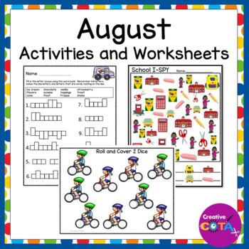 Preview of Occupational Therapy August Morning Work Fine Motor & Perception Activities
