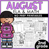 August Printables | Second Grade Review Worksheets | Gramm