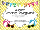 August Problem Solving Pack-Common Core aligned