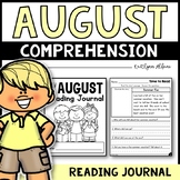 August Reading Comprehension Passages - Journal
