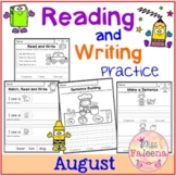 August Reading and Writing Practice