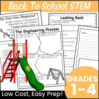 Preview of August September STEM STEAM Challenge: Back to School Edition