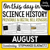 August Science History Bell Ringers  | Printable & Digital