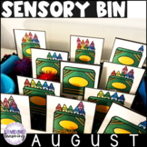 August Sensory Bin - Back to School Sensory Table - Pre-K 