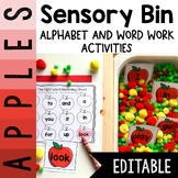 August September Sensory Bin | Alphabet and Sight Words Ce