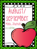 August/September Math Journal K5
