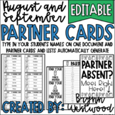 August September Partner Cards