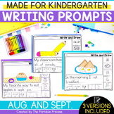 August & September Sentence Starter Writing Prompts for Ki