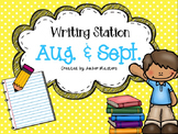 August & September Writing Station