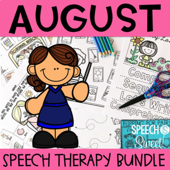 Back to School Speech Therapy Bundle by Speech Is Sweet | TPT