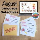 August Speech Therapy Language Activity | Comprehend Descr