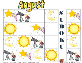 Preview of August Sudoku 2