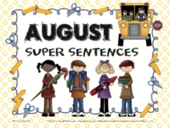 Preview of August Super Sentences