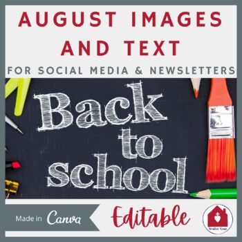 Preview of August Templates for Communication Plans