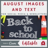 August Templates for Communication Plans