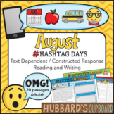 Back to School Passages w/ Writing Prompts - August Mornin