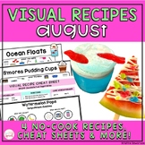 August Visual Recipes | Cheat Sheets | Speech Therapy | Li