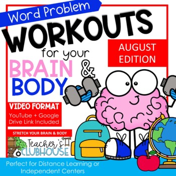 Preview of Back to School Word Problems Workout - Math and Movement
