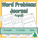 August Word Problems Journal | Ideal for Special Education