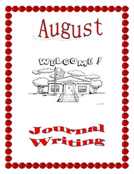 Preview of August Writing Journal Prompts
