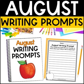 August Writing Prompts by My Kinder Universe | TPT