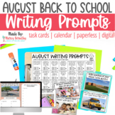 August Picture Writing Prompts for Back to School - Daily 